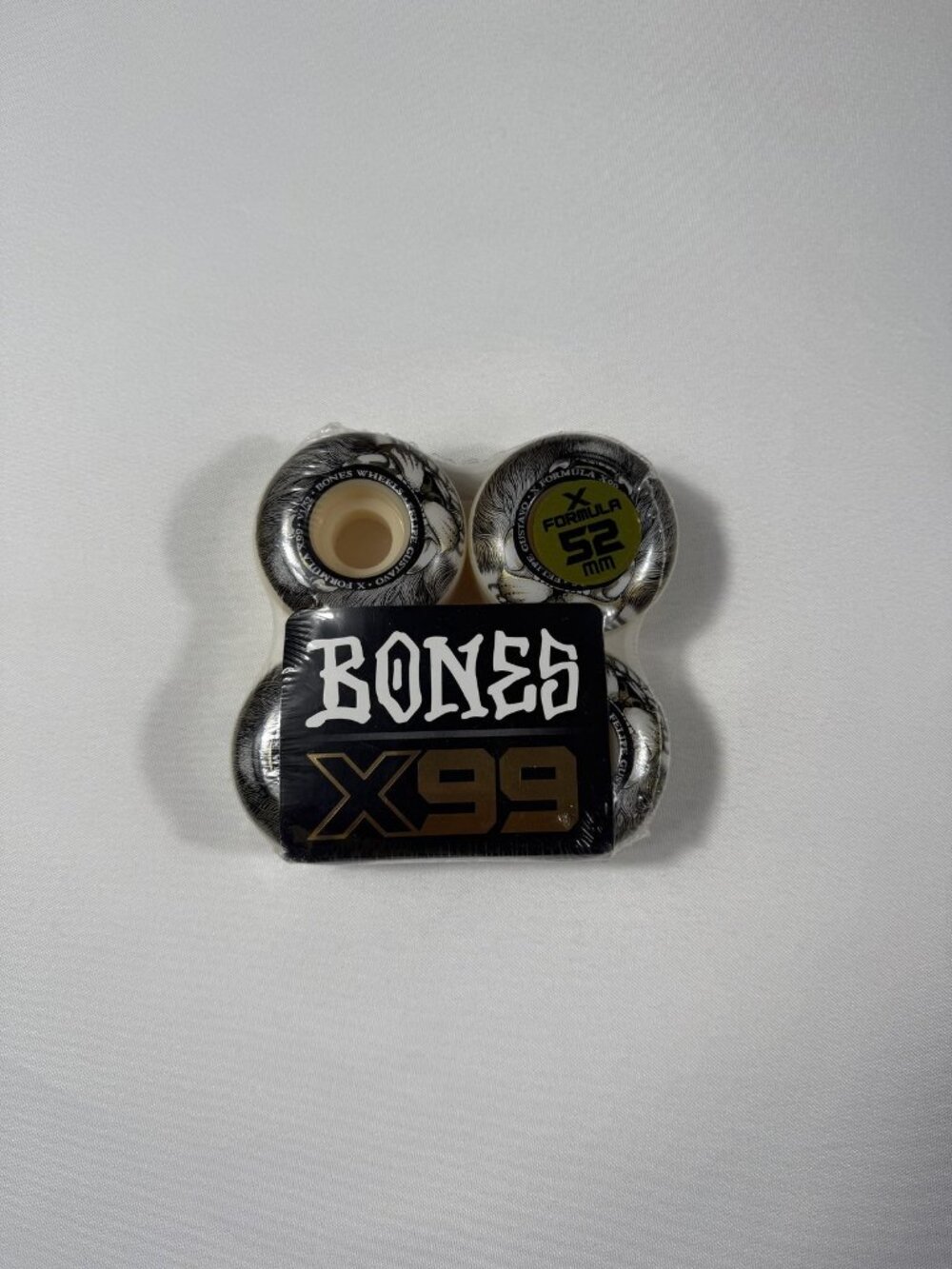 Bones X-Formula X99 Street Skateboard Wheels Gustavo 52mm 99A V1 Standard 4pk